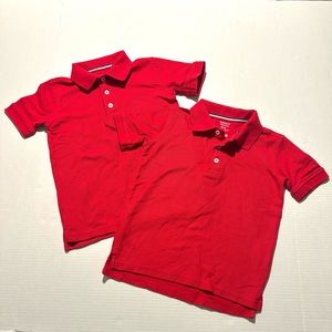 French Toast Children’s Uniform‎ Polo Shirt Red Bundle of 2 size XS(4/5)